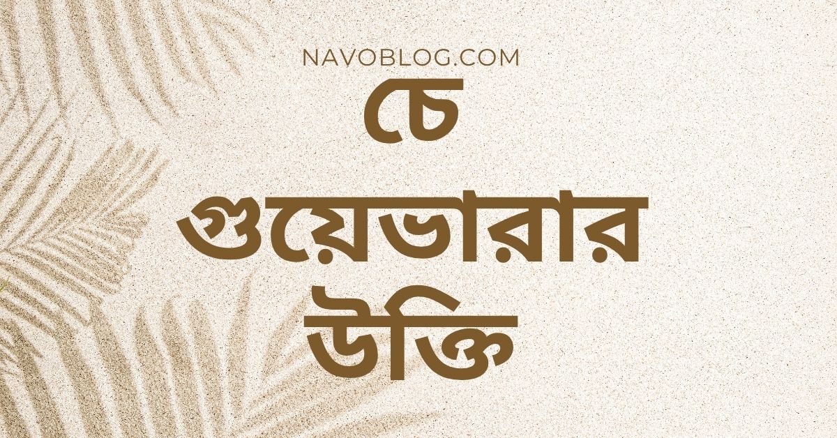 চে গুয়েভারার উক্তি