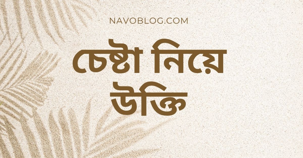 চেষ্টা নিয়ে উক্তি - বাছাইকৃত সেরা উক্তি ও ক্যাপশন সংগ্রহ 1 চেষ্টা নিয়ে উক্তি